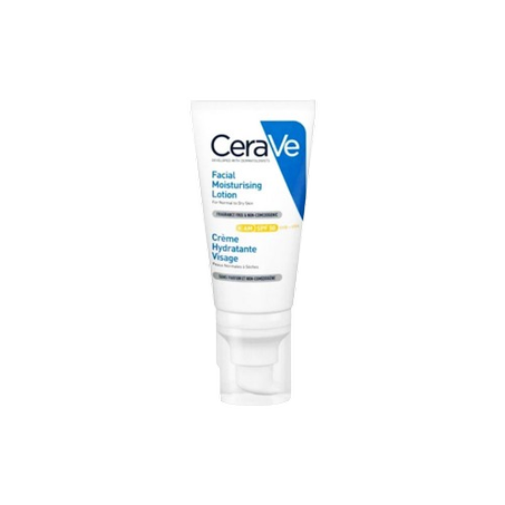 CeraVe Crème Hydratante Visage SPF 50 Peaux Normales À Sèches 52ml