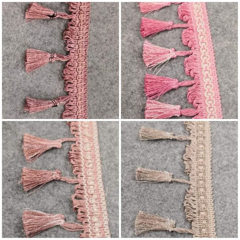 Banda cu ciucuri de 8 cm pentru draperii și perdele
