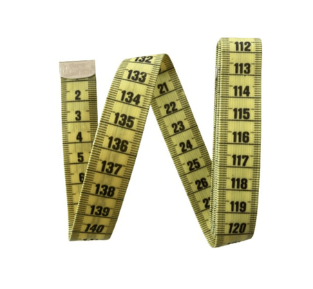Metru croitorie clasic 150 cm lungime ambele fete imprimate fabricat