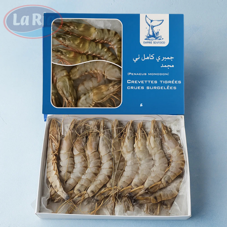 Crevette Tiger plat asiatique 1 kg
