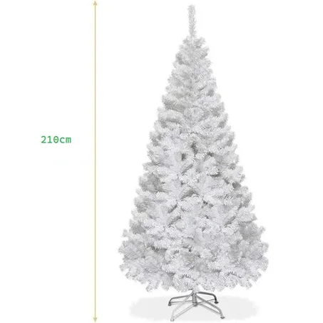 Sapin de noel 210 cm blanc