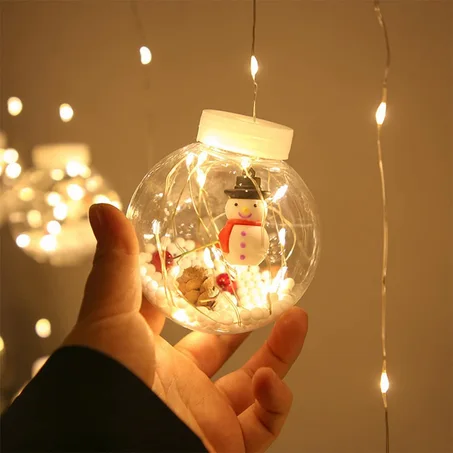 Rideau Lumineux Bulles NOEL