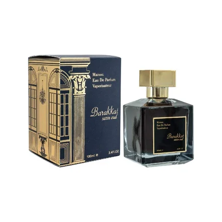Youshah Perfumes Maison Barakkat Satin Oud de Fragrance World para unisex, 3.4 oz EDP Spray