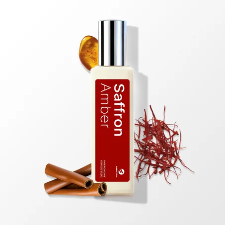 PUREFITTECH Aceite de perfume de feromonas para mujeres, aceite de perfume de feromonas de larga duración con fragancia de ámbar azafrán, 0.34 onzas líquidas (0.3 fl oz) de aceite esencial pu