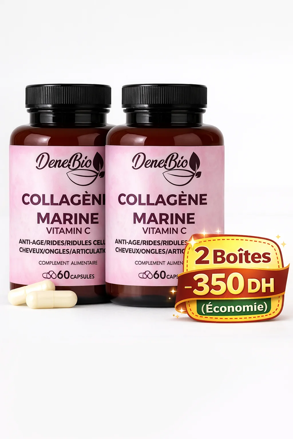 Collagène Marin Pur (Peptides) + Vitamine C — Regénération, Fermeté & Éclat