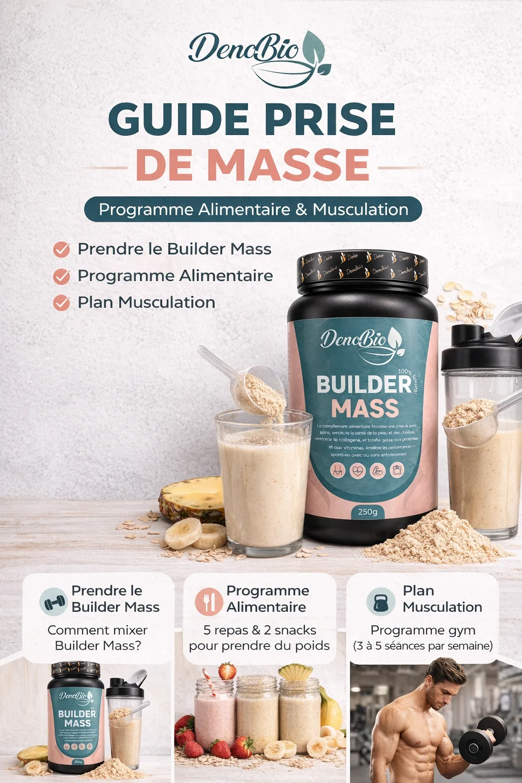 DenoBio. Builder Mass . 250g