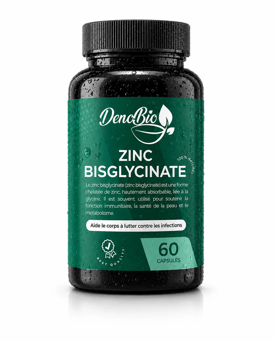 Zinc Bisglycinate Premium – Haute Absorption – 60 Capsules