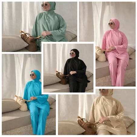 Burkini 4 Pièces – استمتعي بالبحر بكل أنقة وحشمة