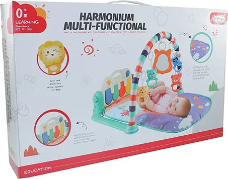 هارمونيوم بلاستيكي متعدد الوظائف للموسيقى مع بيانو خفيف للعب الأطفال مع سياج HC468222