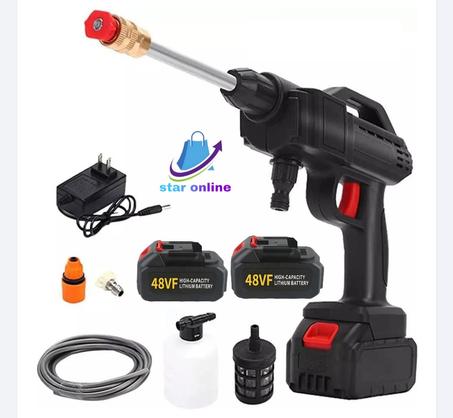 مسدس غسيل السيارات معى بطاريتين ليثيوم