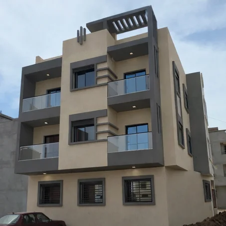 شقة 95 متر بالدراركة واجهتين الطابق الارضي و 2