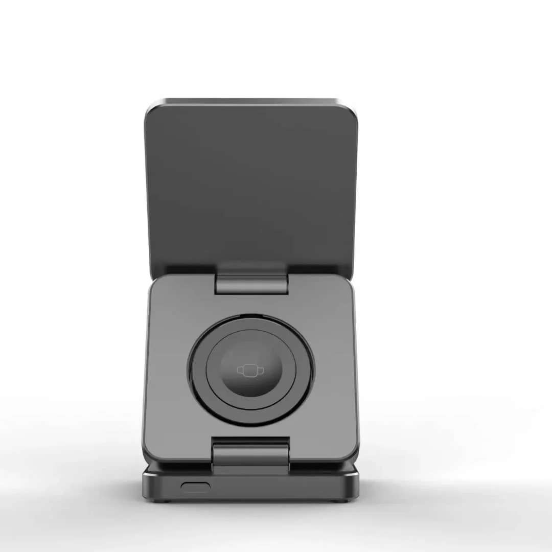 SUPPORT DE CHARGEUR MAGNÉTIQUE 3-EN-1 PLIABLE – IPHONE, APPLE WATCH & ANDROID