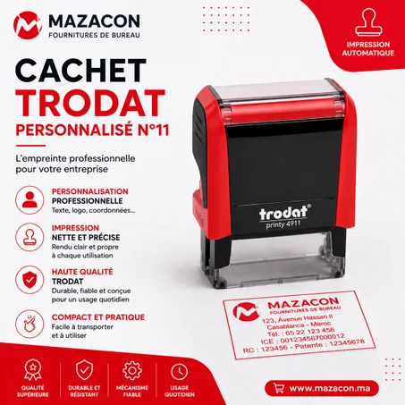 Cachet Trodat N°11 personnalisé