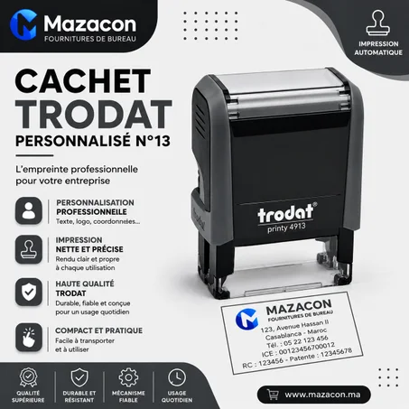 Cachet Trodat Personnalisé N°13