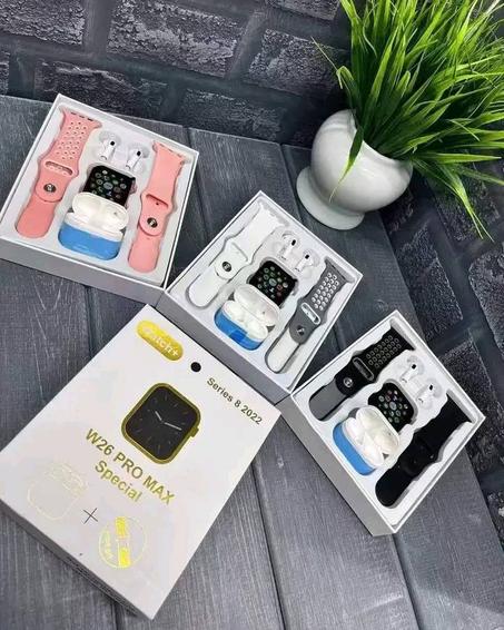 ساعة ذكية W26 PRO MAX Special + سماعات PRO 4