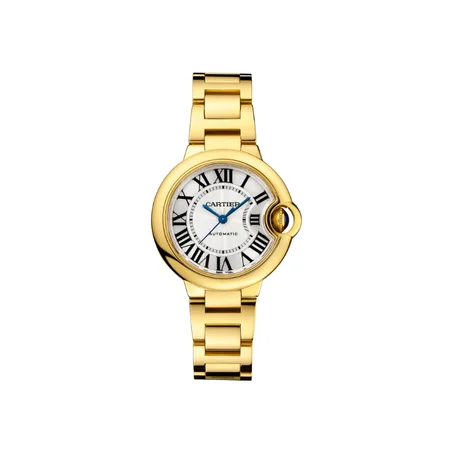 Montre ballon bleu (gold)