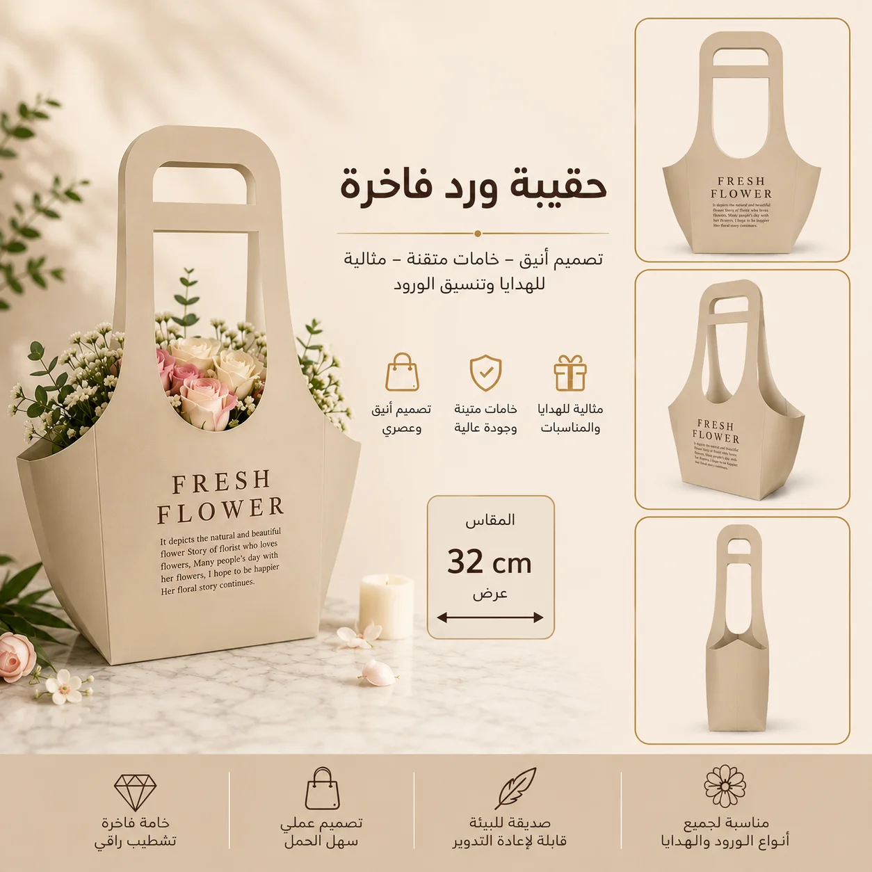 sac de fleur -fresh flower