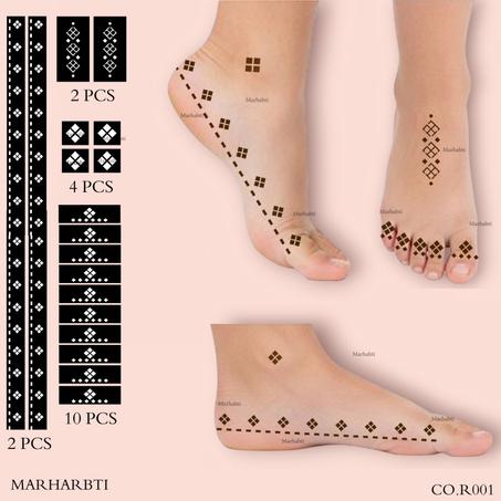 لصاق حناء القدمين (CO.R001)