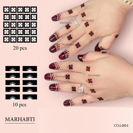 لصاق حناء اليد (L001)