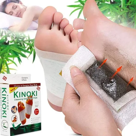 Patchs Détox Kinoki. Purifie ton corps. Éliminez Toxines & Douleurs Pendant Votre Sommeil ( 5 Patchs KINOKI).