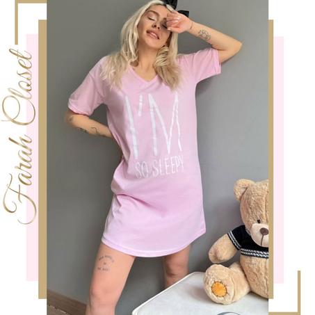 بيجامة  IM SO SLEEPY - بنفسجي