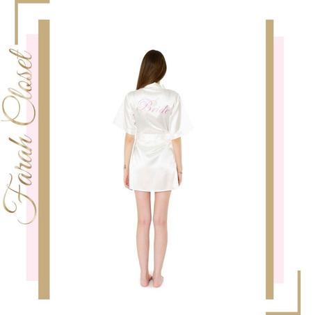 روب العروس بطرز وردي - PINK BRIDE