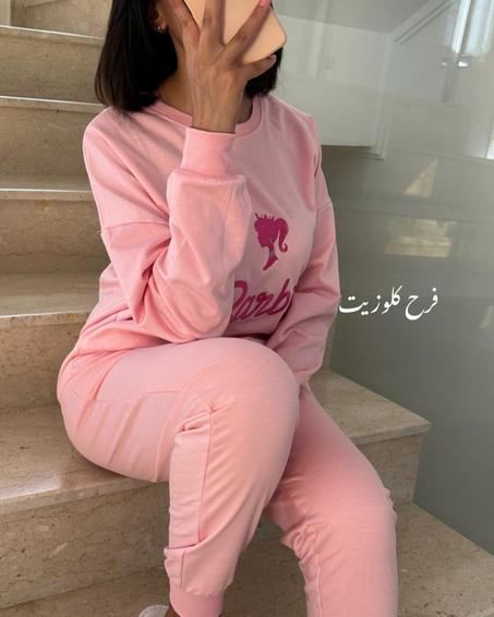 طقم باربي - زهري