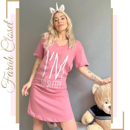 بيجامة  IM SO SLEEPY - قرمزي
