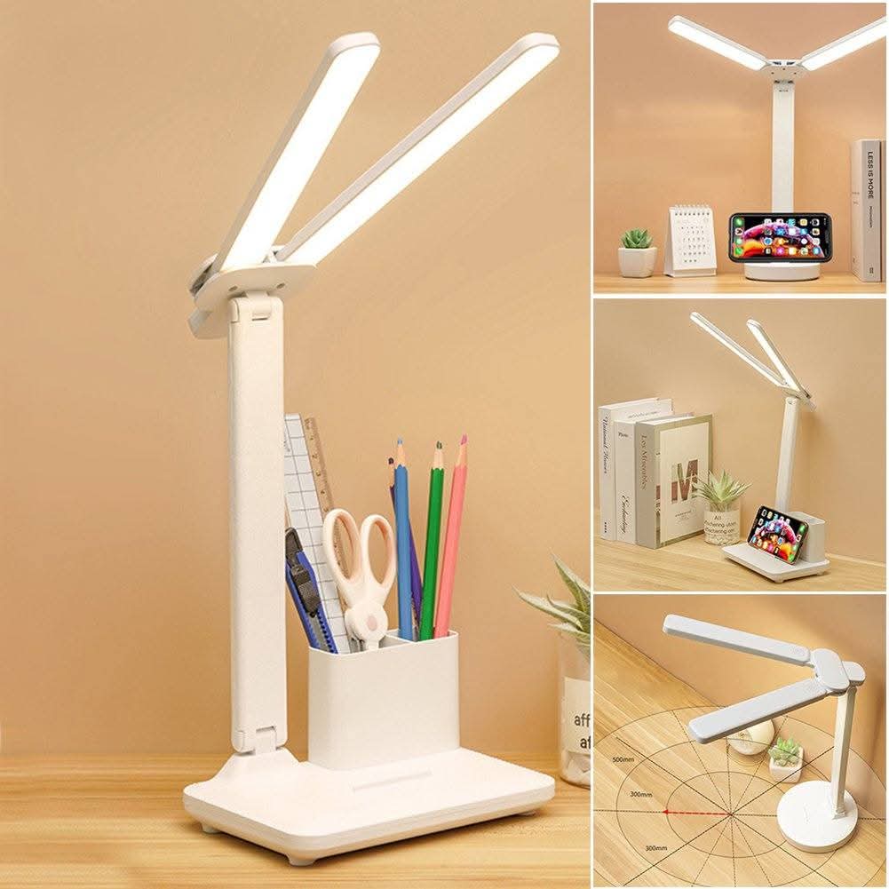 مصباح مكتبي  برأسين LED