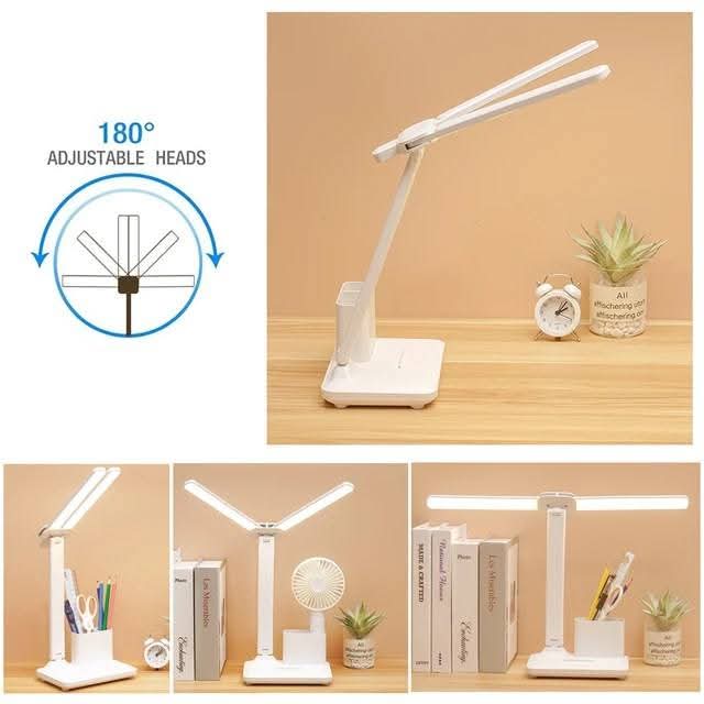 مصباح مكتبي  برأسين LED