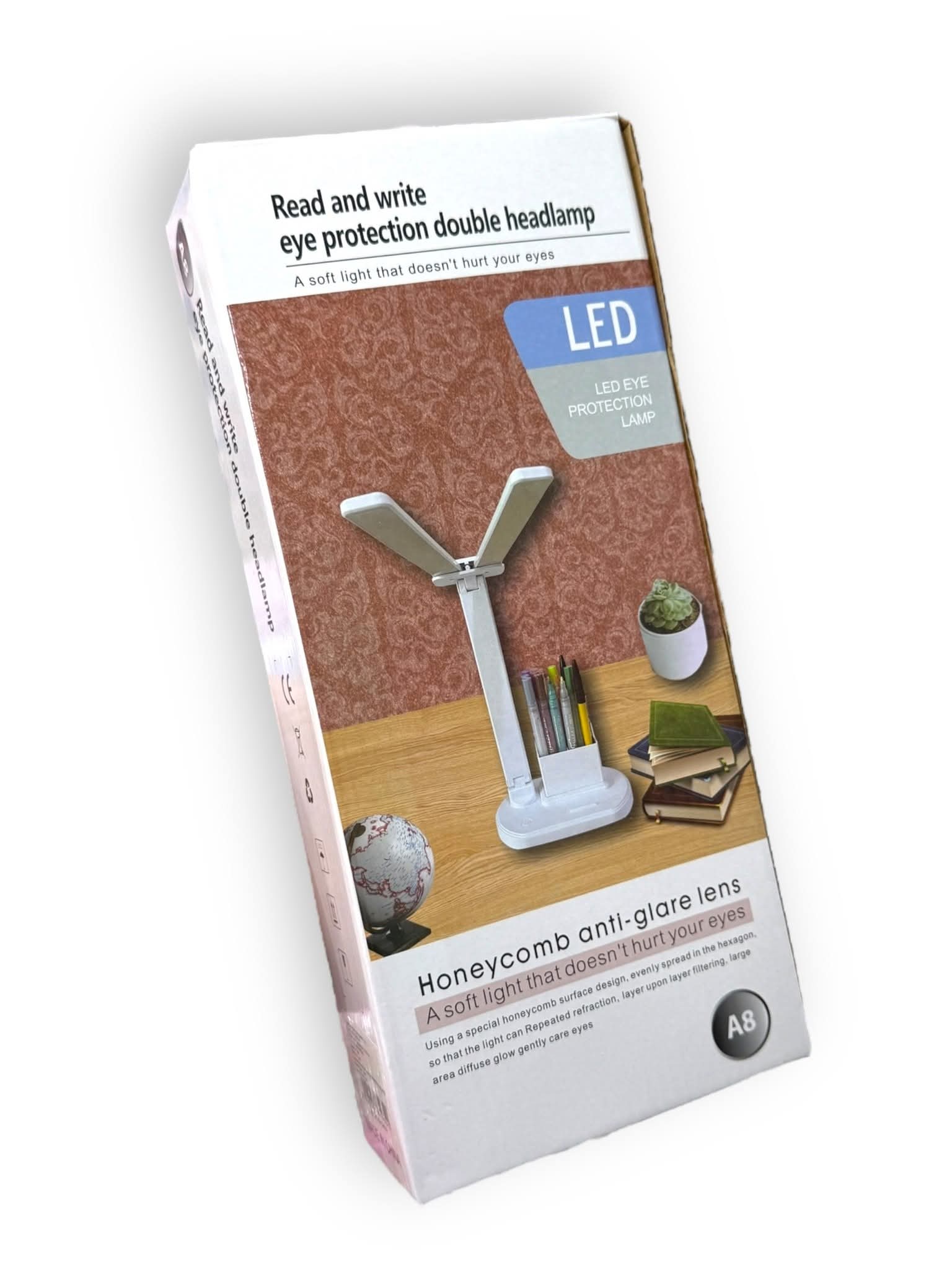 مصباح مكتبي  برأسين LED