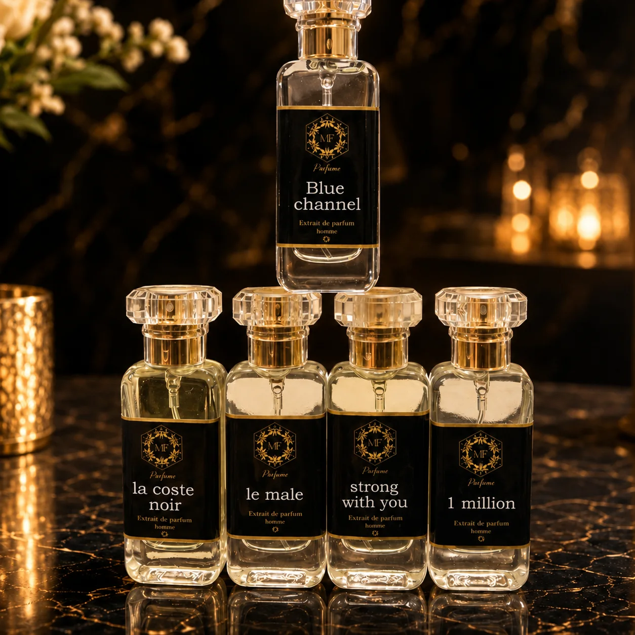 pack 5 parfum 20 ml homme