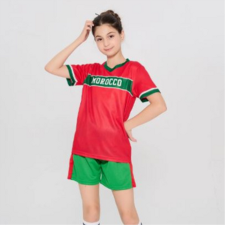 قميص المنتخب الوطني الاحمر  و الابيض الرسمي للاطفال 2025 🇲🇦 - إصدار Puma