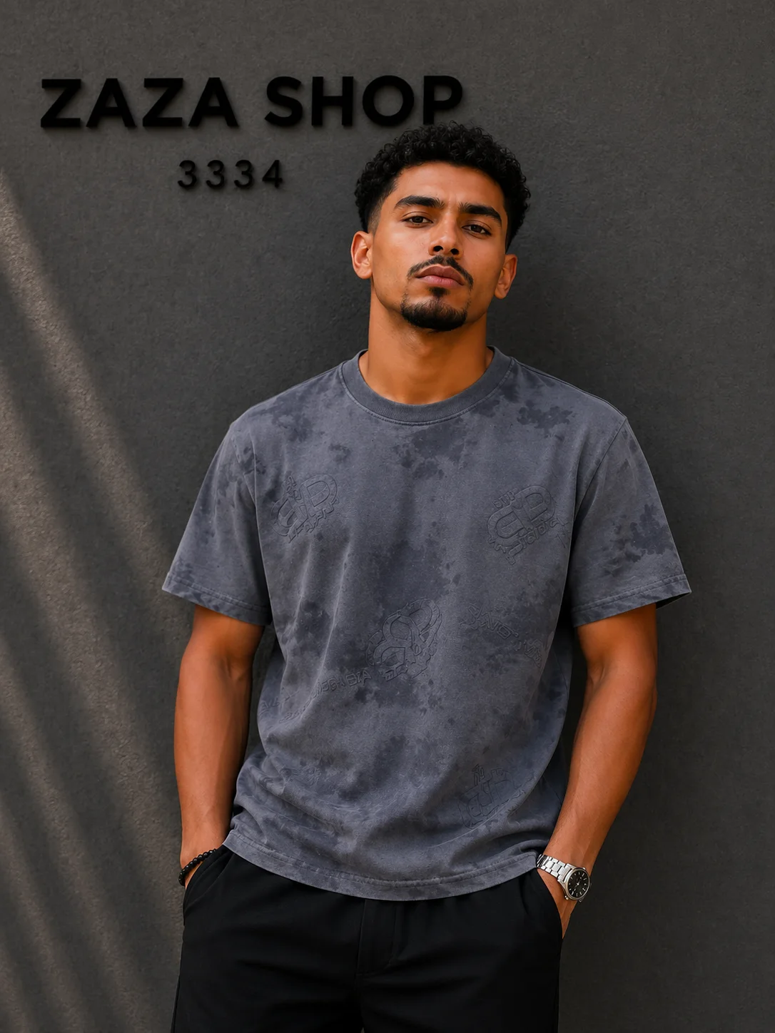 T-shirt Premium Marbré Dark