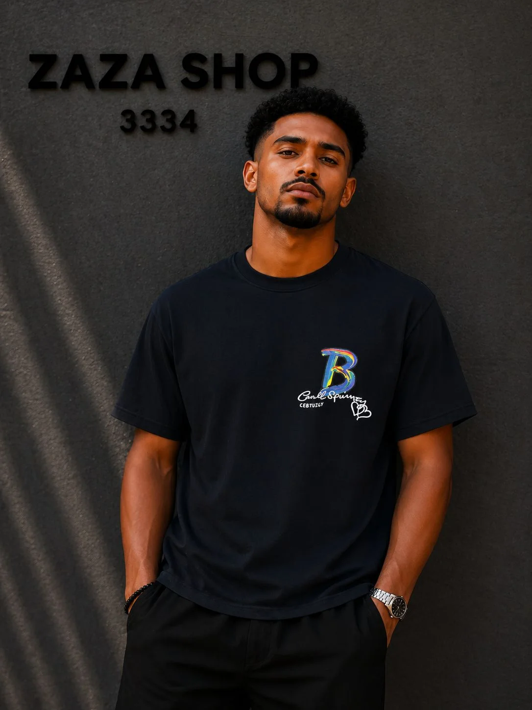 T-shirt Premium Graffiti Back Print
