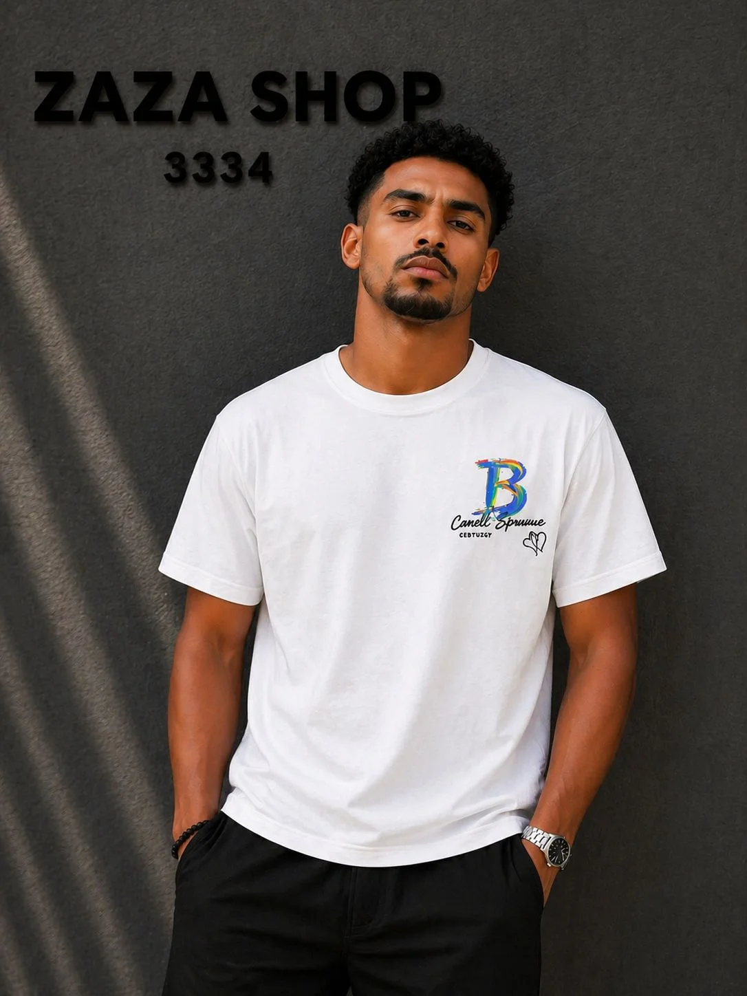 T-shirt Premium Graffiti Back Print