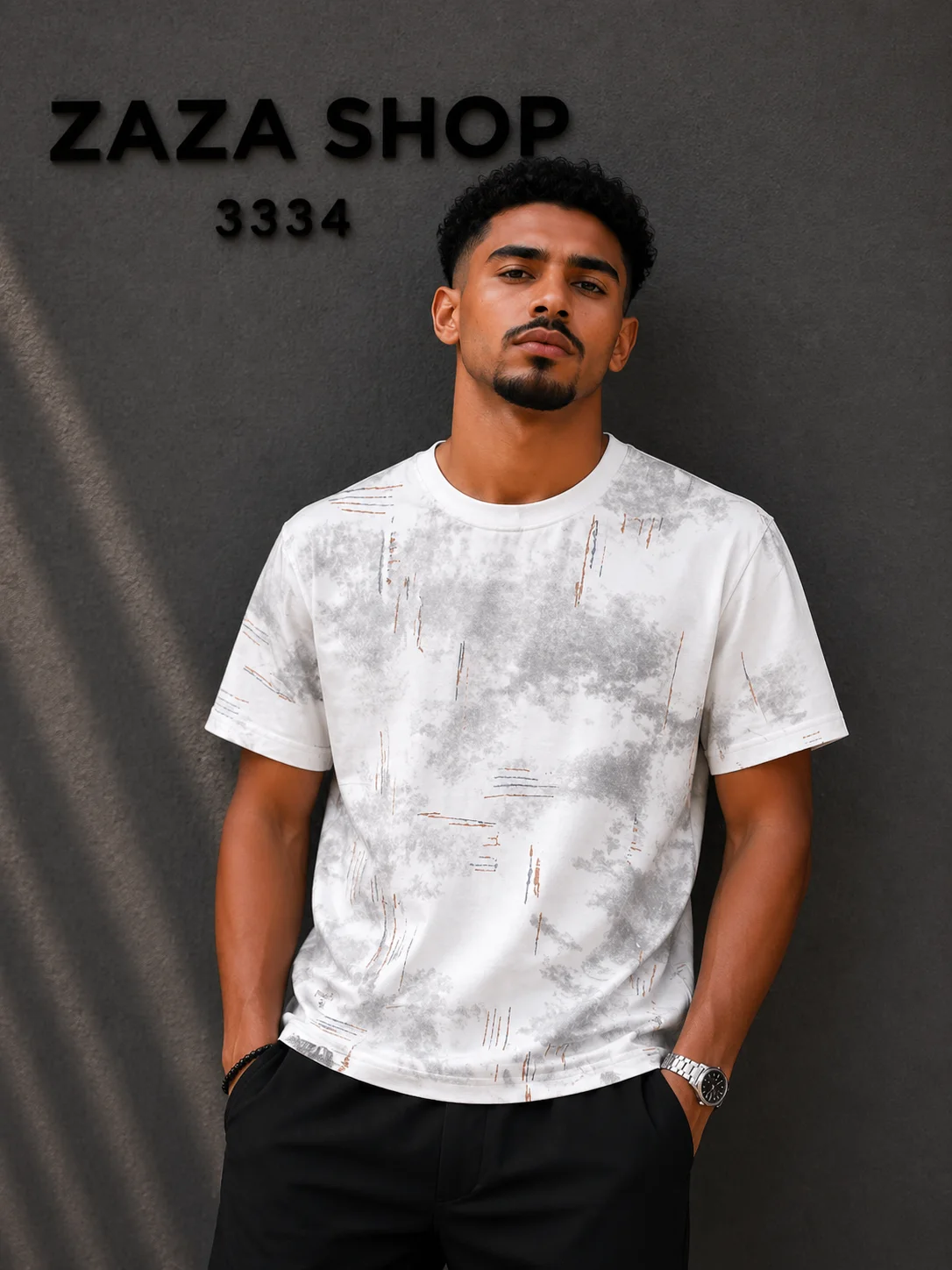 T-shirt Premium Marbré Light