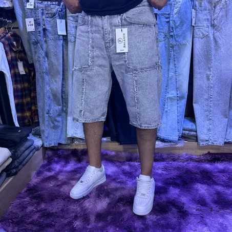 Short Jeans Baggy Patchwork Premium
