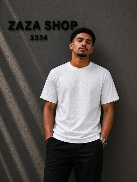 T-shirt Premium Pattern Noir & Blanc
