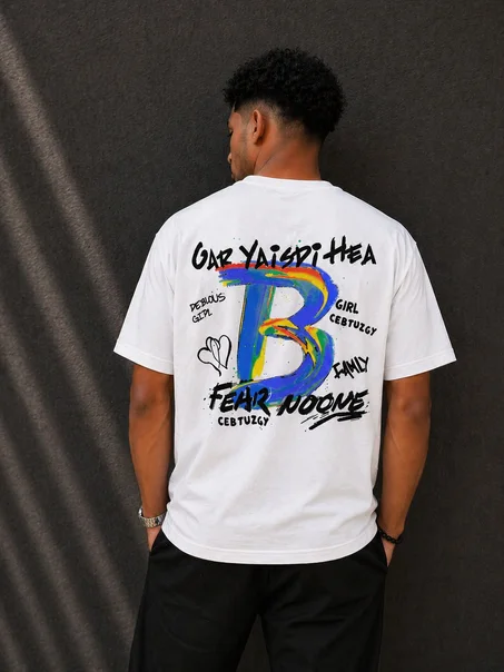 T-shirt Premium Graffiti Back Print