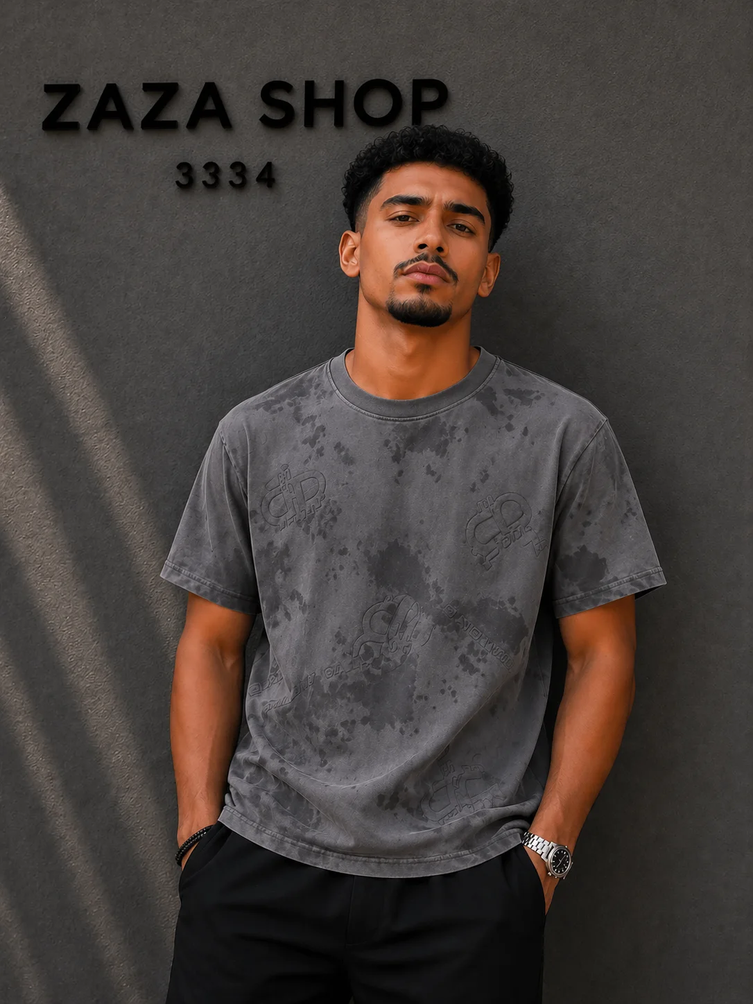 T-shirt Premium Marbré Dark