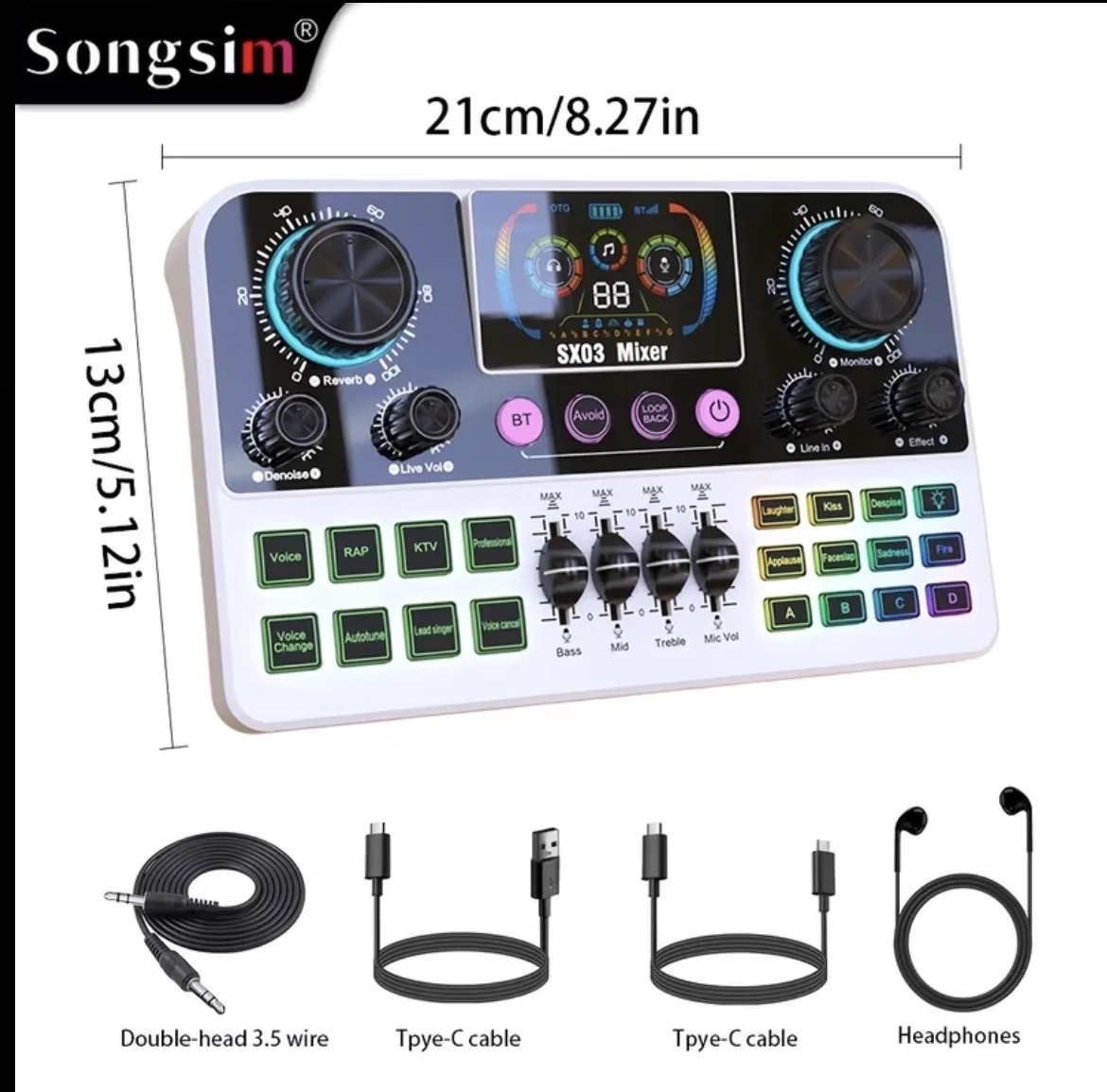 SX03 Professional Vocal Mixer