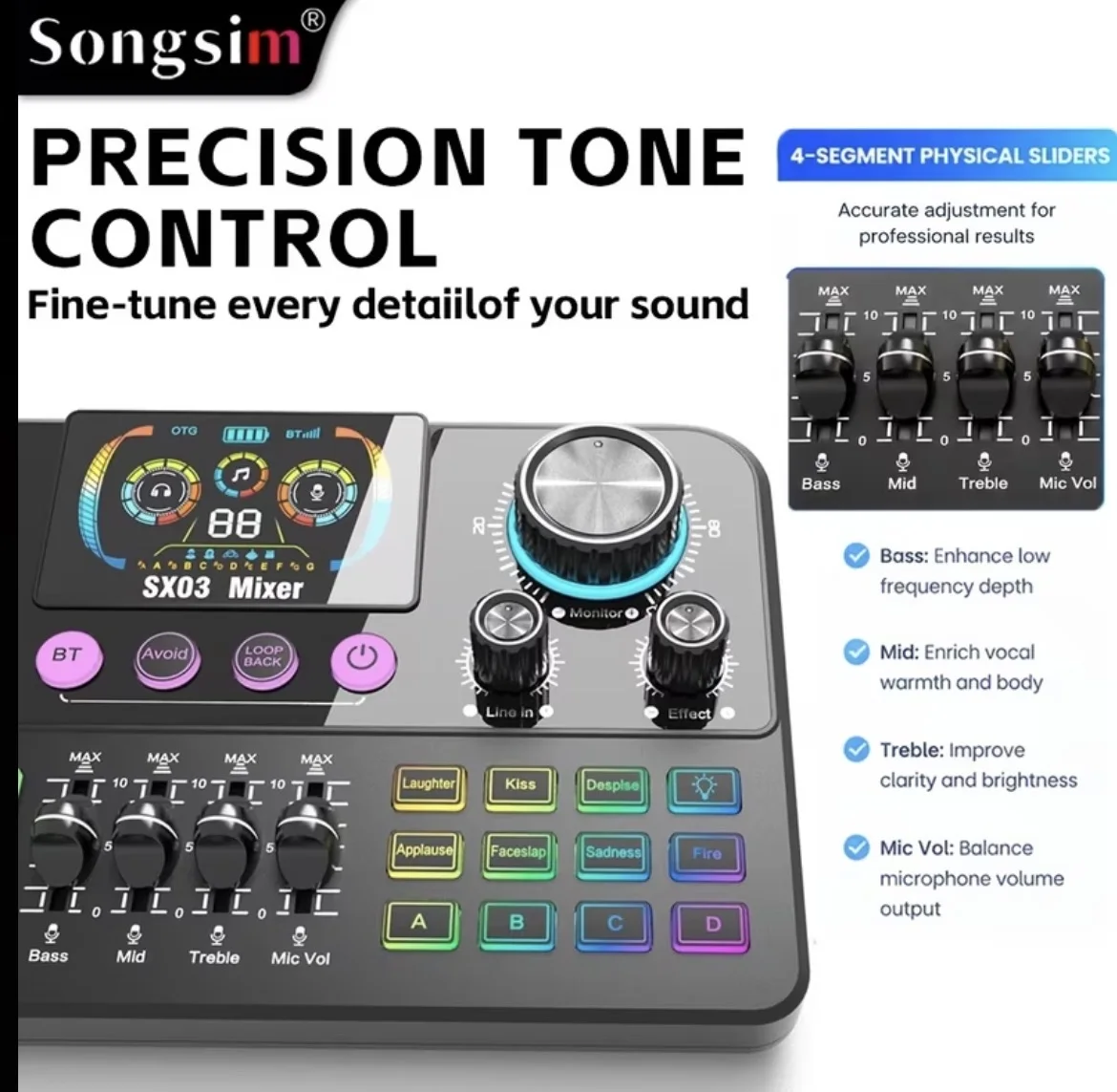 SX03 Professional Vocal Mixer