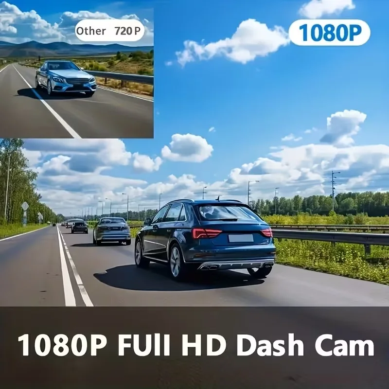 Dual Camera Car Dash Cam 1080P Front & Interior Dash Cams with 8.03Cm IPS Screen