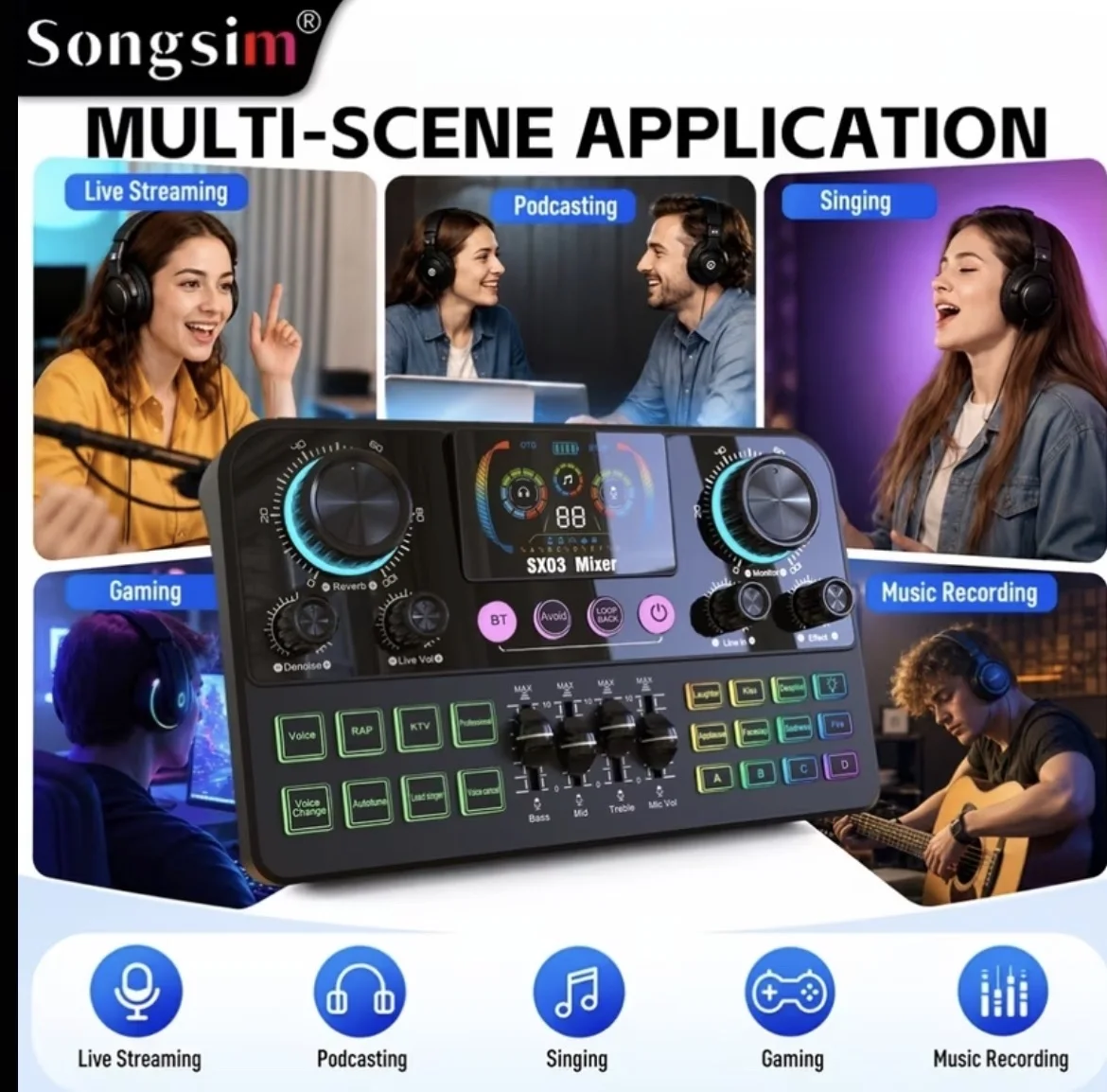 SX03 Professional Vocal Mixer
