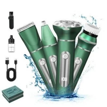 Rasoir électrique multifonction 4 en 1 avec port USB et étanche