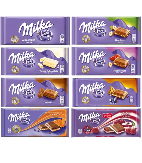 30* طبلية شكلاطة من نوع " Milka "