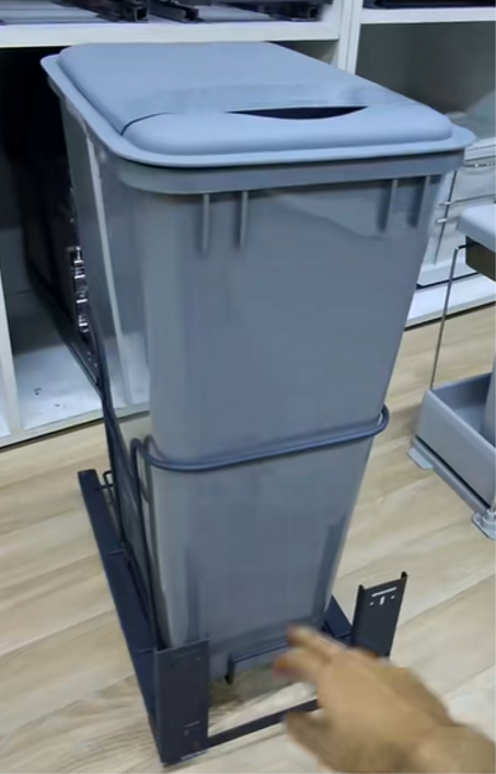 Poubelle Gris Anthracite 50L