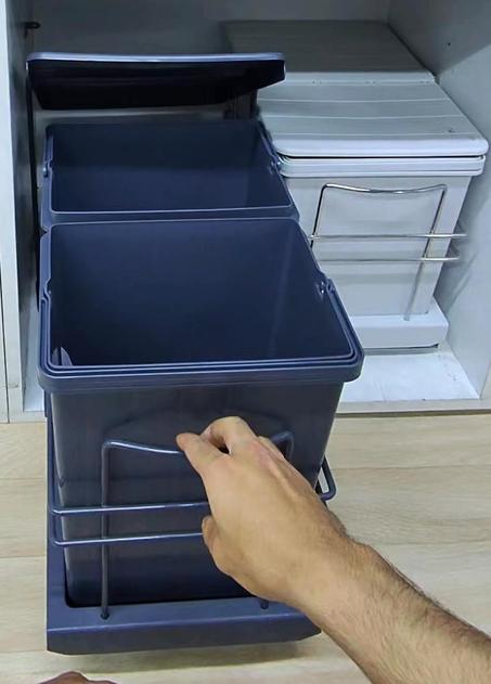 Poubelle Gris Anthracite 14*14L