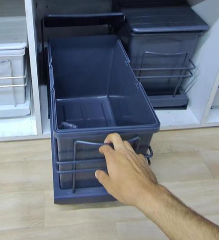 Poubelle Gris Anthracite 25L